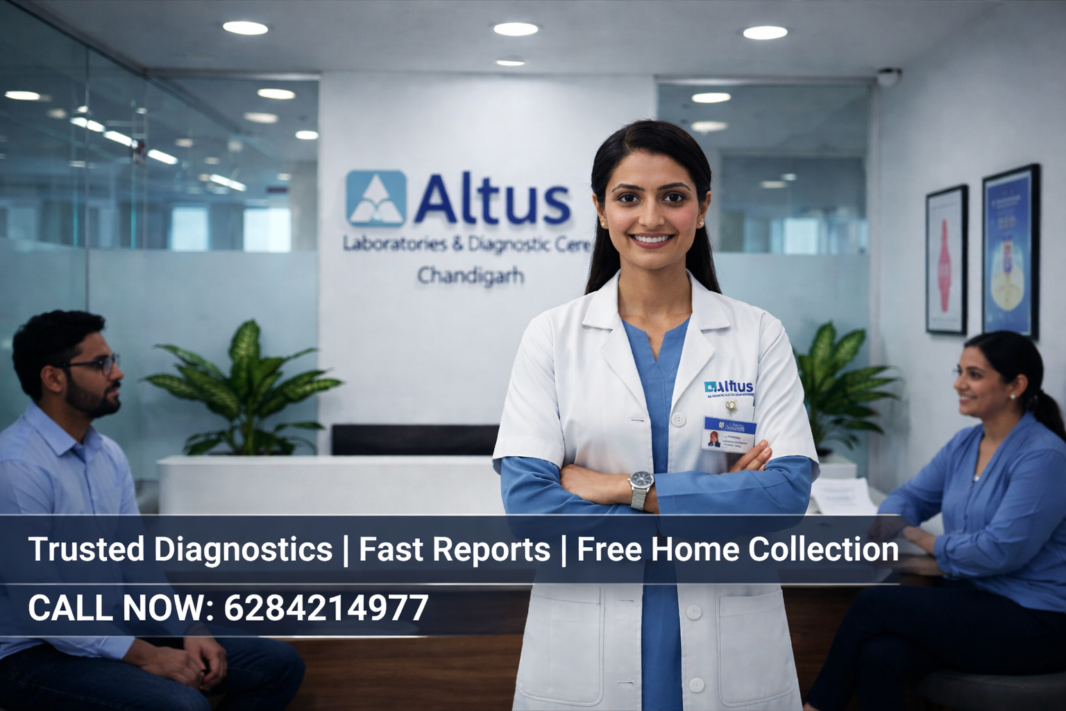 Altus Lab Chandigarh - Sector 16-D diagnostic centre reception and front desk