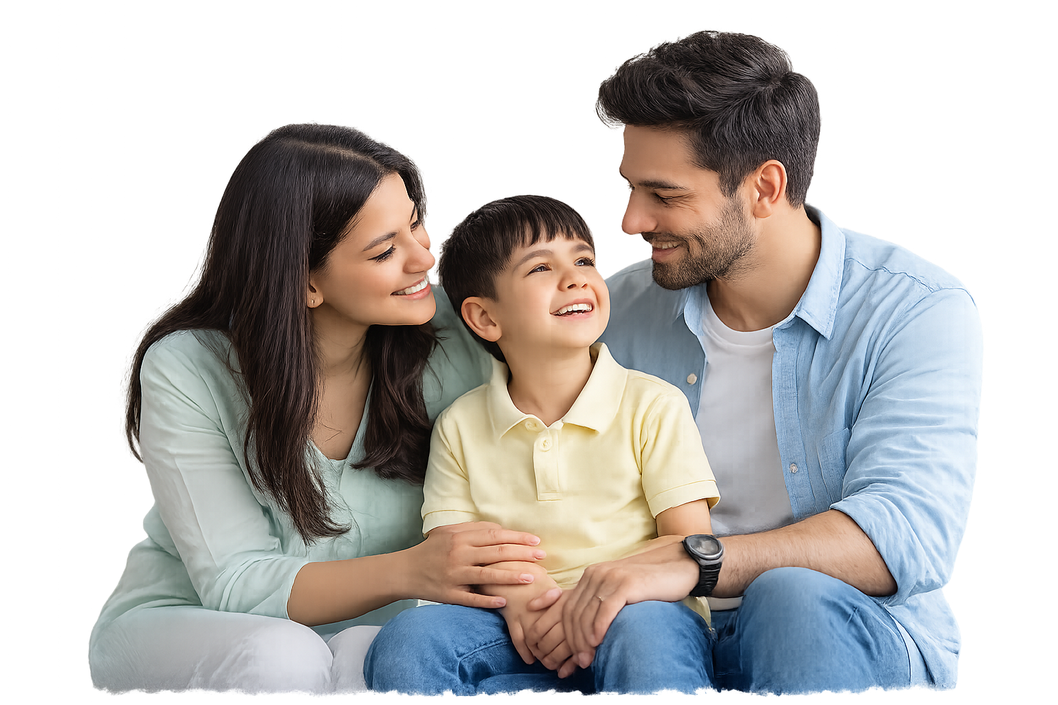 Child with parents — FRAT Test for Autism in Hyderabad