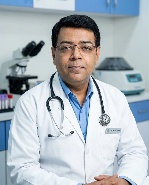 Dr. Alok Gupta, MD Pathology, who supervises FRAT testing at Altus Lab, Chandigarh